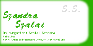 szandra szalai business card